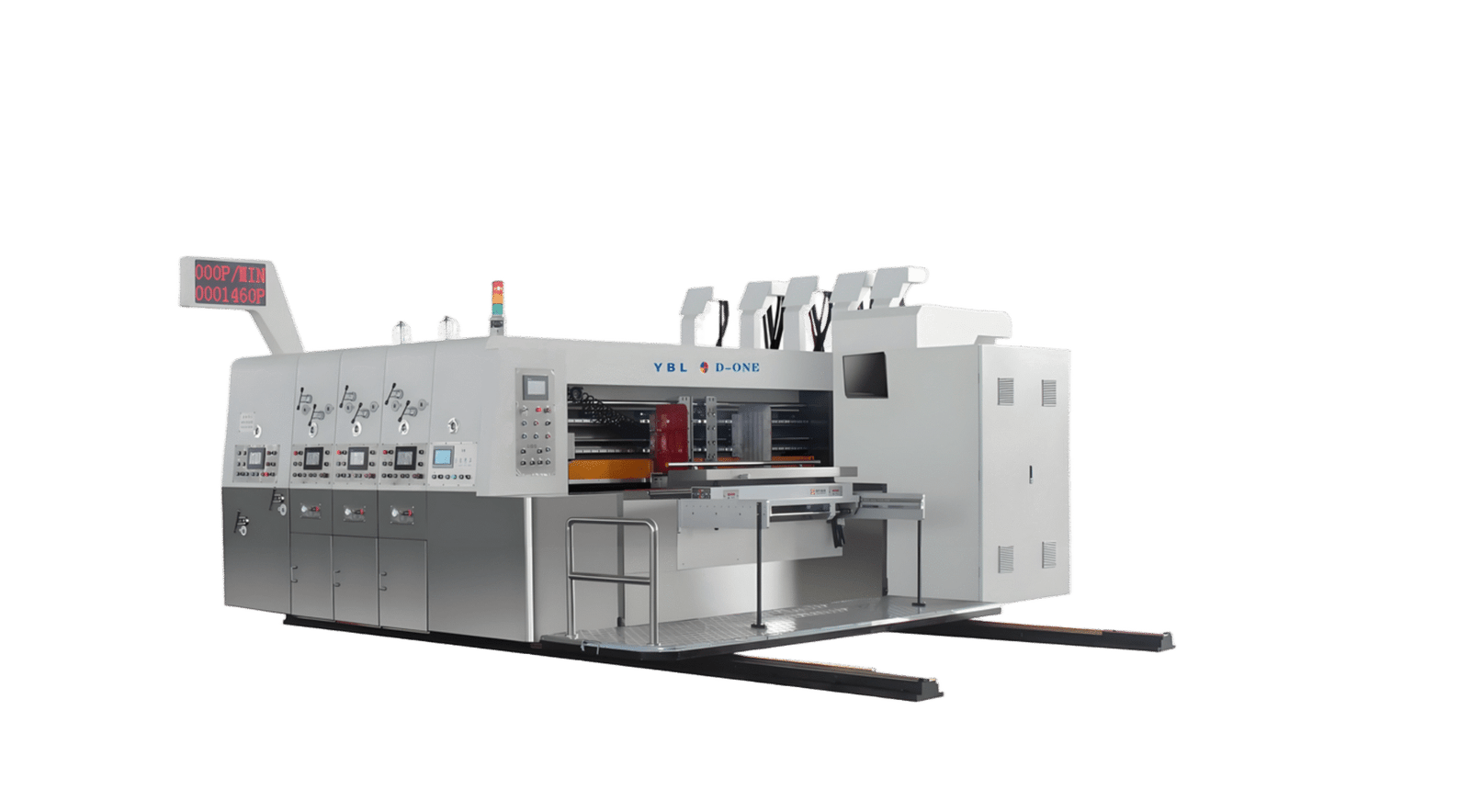 YBL-1426 Guide Roller Series 3-Color Carton Printing Slotting Die-Cutting Machine Corrugated Box Printing Slotting Die Cutter